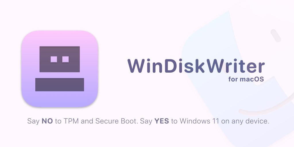 What can I use WinDiskWriter for?