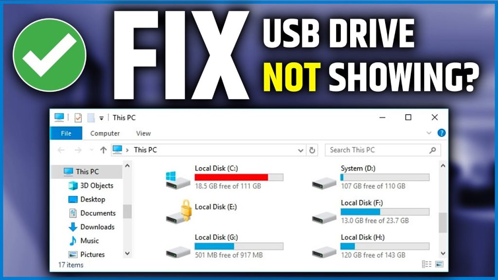 Why is my USB drive not showing up in WinDiskWriter?